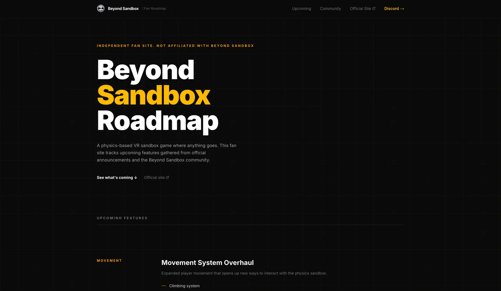 Roadmap Beyond Sandbox